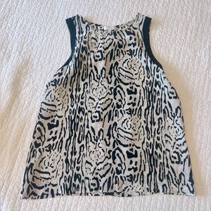 Joie Ocelet Printed Tank in Caviar
